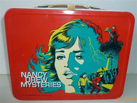 Vintage Nancy Drew Mysteries TV Series Metal Lunch Box 1977 